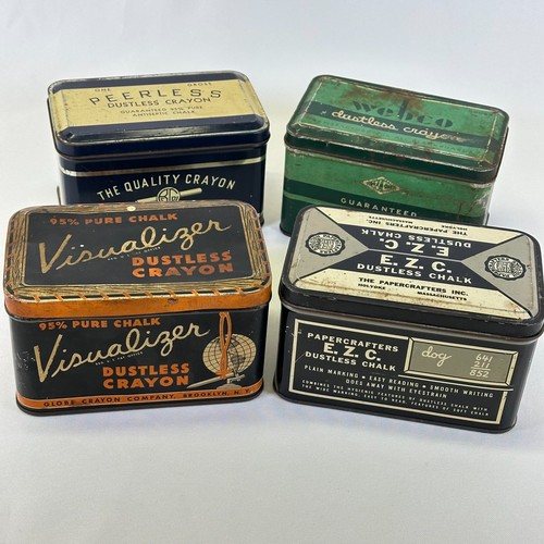 Vintage dustless chalk crayon - chalk,