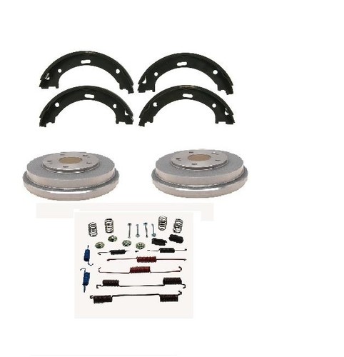 Brake shoe set with spring - , kit
