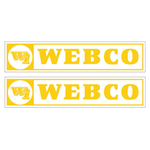 Webco yellow on clear - -,